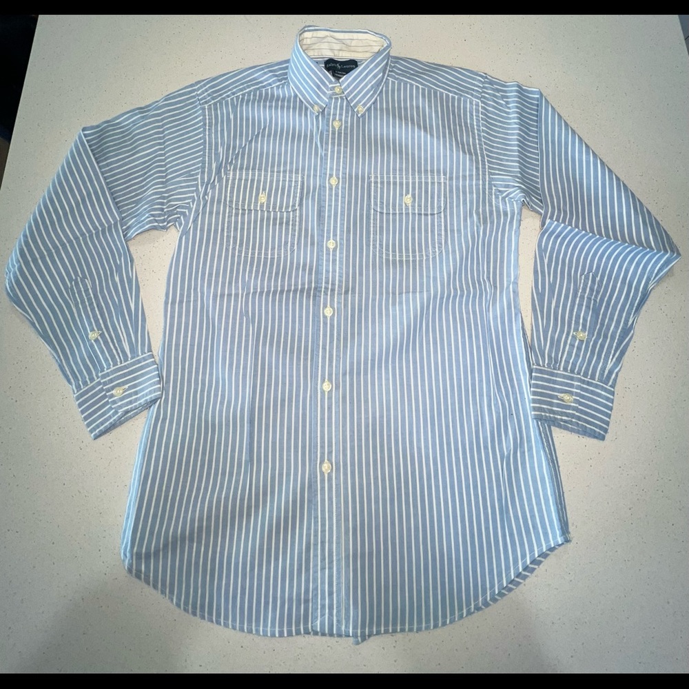 Boys Ralph Lauren long sleeve button down shirt. Size  L(16-18) shirt